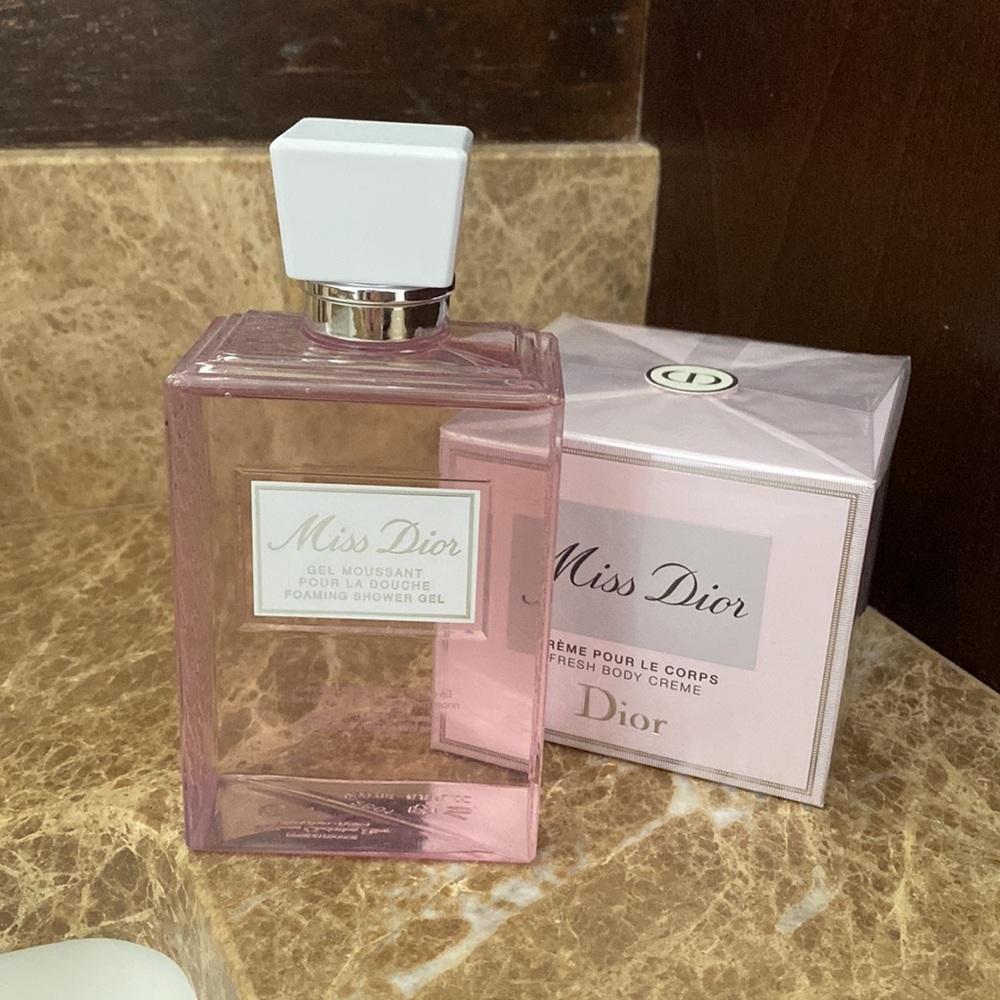 Miss Dior Foaming Shower Gel and Fresh Body Creme